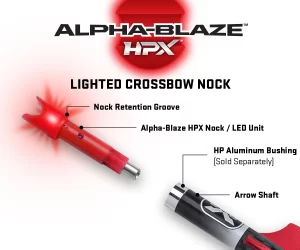 Alpha-Blaze HPX Lighted Nock for HP Bushing