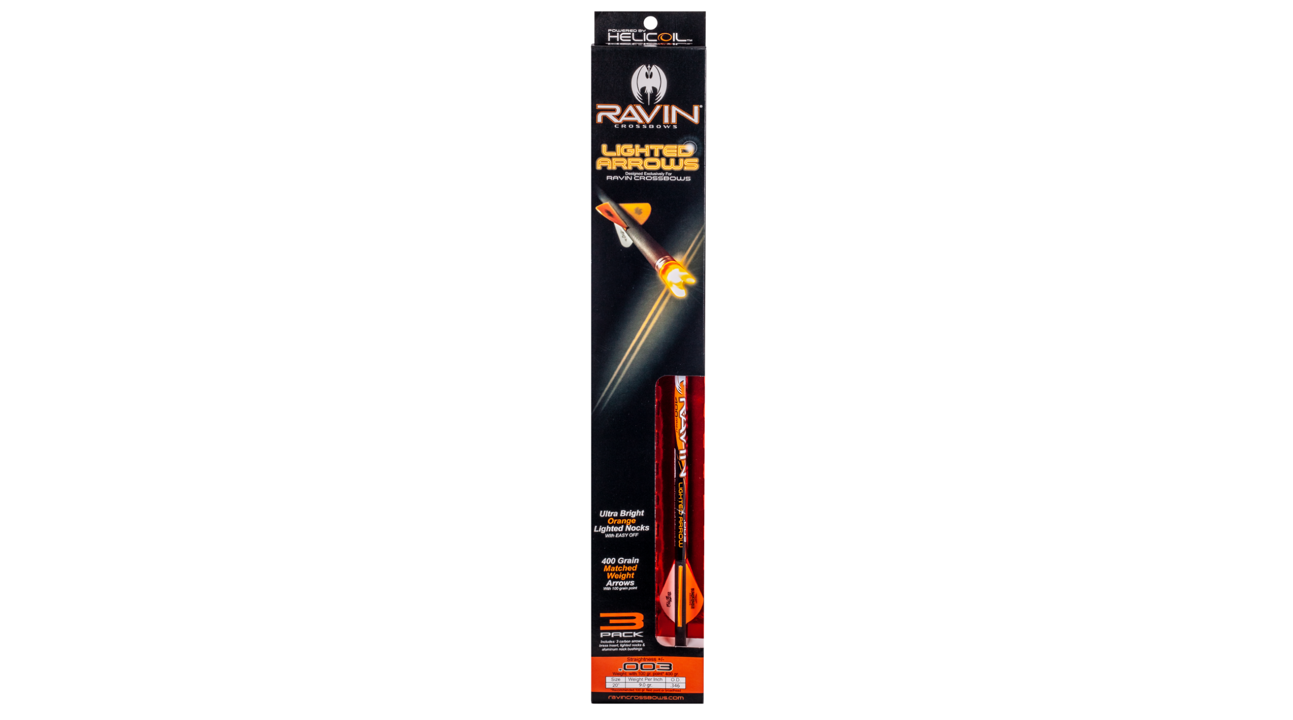 r133-lighted-arrows-003-box.20220509090751 Ravin Match Weight Lighted Arrows 400gr. .003 3pk